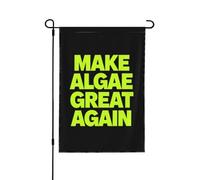 Drapeau de jardin fantaisie « Make the Algae Great Again » (30 x 45 cm), double face, pour la décoration de votre maison.
