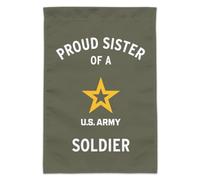 Drapeau de jardin Fière sœur d'un soldat de l'armée américaine