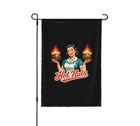 Drapeau de jardin Fonda Lynn Dees, petit drapeau de jardin 12x18, bannière décorative double face pour extérieur