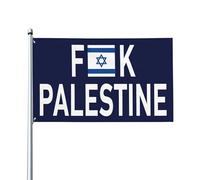 Drapeau de jardin « Fuck Palestine » pour soutenir Israël, bannières de 4 x 6 pouces pour l'extérieur