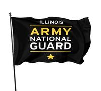Drapeau De Jardin Garde nationale de l'armée de l'Illinois Drapeau