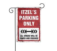 Drapeau de jardin « Garden of the Flag » Itzel's Parking Only - Drapeaux de jardin amusants