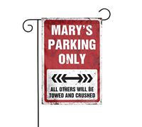 Drapeau de jardin « Garden of the Flag » Mary's Parking Only Drapeau de jardin amusant