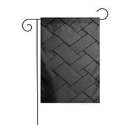 Drapeau de jardin géométrique noir 30 x 45 cm vertical double face ferme vacances décorations extérieures drapeau de cour