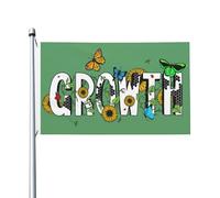 Drapeau De Jardin Growth Covered In Butterflies Sunflowers And Vines Garden Flag Amusante Drapeau De Bienvenue Antifouling Drapeaus Décoratif Pour Patio Pavillon Cour 152X90CM