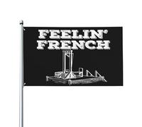 Drapeau de jardin guillotine vintage français, bannière politique de 90 x 150 cm pour l'extérieur