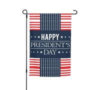 Drapeau de jardin « Happy President's Day » - Décoration parfaite - Bannière de jardin - 30,5 x 45,7 cm - Double face - Décoration extérieure - Tapisserie de fête - Décoration de ferme - Bannière de d