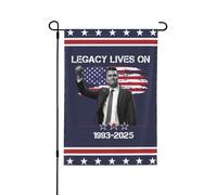 Drapeau de jardin « Héritage Lives On » de Charlie Kirk. RIP Charlie Kirk Flags pour l'extérieur, 30,5 x 45,7 cm, double face, décoration de jardin XD643
