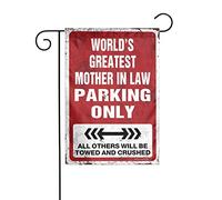 Drapeau de jardin Home Sweet Home World's Greatest Mother In Law Parking Only - Petit drapeau de jardin d'été - Drapeau de jardin saisonnier
