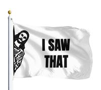 Drapeau De Jardin I Saw That Fun Indoor Drapeau De Bienvenue Premium Pride Flag Couleur Vive Garden Flag Pour Patio Pavillon Cour 152X90CM