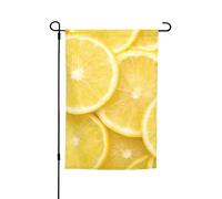 Drapeau de jardin imprimé citron jaune pour maison, cour, extérieur, ferme, vacances, décoration, 30,5 x 45,7 cm