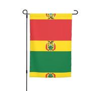 Drapeau de jardin imprimé de la Bolivie (12 x 18 pouces) - Parfait pour les patios, les balcons, les arrière-cours, les pelouses et les jardins