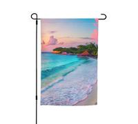 Drapeau de jardin imprimé de la Jamaïque pour toutes les occasions - Pour l'extérieur - Décoration de cour pour patios