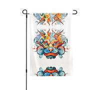 Drapeau de jardin imprimé double face (71 x 101,6 cm), drapeau de bienvenue pour les vacances saisonnières, décoration extérieure