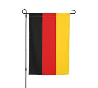 Drapeau de jardin imprimé drapeau de l'Allemagne 30 x 45 cm double face petite toile de jute cour extérieur décoration intérieure