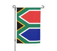 Drapeau de jardin imprimé du drapeau de l'Afrique du Sud (12 x 18 pouces) - Parfait pour les patios, les balcons, les arrière-cours, les pelouses et les jardins
