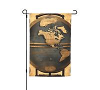 Drapeau de jardin imprimé du monde antique 30,5 x 45,7 cm, décoration extérieure pour cour, patio, porche et pelouse