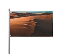 Drapeau de jardin imprimé dunes de sable, bannière décorative extérieure, pelouse, maison, terrasse et mur