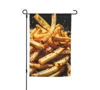 Drapeau de jardin imprimé Fast Food, drapeau de jardin double face pour petite cour, décoration d'été, plage, jardin