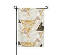 Drapeau de jardin imprimé géométrique abstrait, drapeau de jardin double face, décoration de petite cour, drapeau de plage d'été, drapeau de jardin