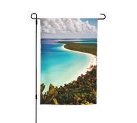 Drapeau de jardin imprimé île de Cuba pour toutes les saisons - Décoration de cour pour patios