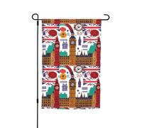 Drapeau de jardin imprimé journal scolaire drapeau de pelouse villa drapeau décoratif pour extérieur, cour, maison, extérieur, terrasse, pelouse