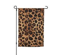 Drapeau de jardin imprimé léopard 30,5 x 45,7 cm double face printemps été décoratif bannière drapeau de cour petit drapeau saisonnier vacances décoration extérieure