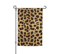 Drapeau de jardin imprimé léopard 30,5 x 45,7 cm toutes saisons drapeau extérieur cour décoration pour patios