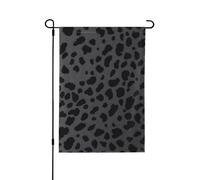 Drapeau de jardin imprimé léopard noir 71,1 x 101,6 cm, drapeau de décoration extérieure double face pour jardin, terrasse, pelouse, jardin, porche