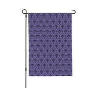 Drapeau de jardin imprimé manoir hanté, bannière double face en polyester, décoration de maison douce et durable