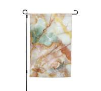 Drapeau de jardin imprimé marbre doré pour maison, cour, extérieur, ferme, décoration de vacances, 30,5 x 45,7 cm