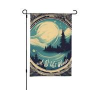 Drapeau de jardin imprimé « Not All Who Wander Are Lost » - 30,5 x 45,7 cm - Idéal pour la Saint-Valentin et le printemps