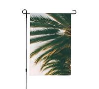Drapeau de jardin imprimé palmiers de Los Angeles 30,5 x 45,7 cm pour l'extérieur, parfait pour la Saint-Valentin et le printemps