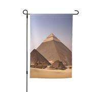 Drapeau de jardin imprimé pyramides d'Égypte double face pour l'extérieur Décoration intérieure ou extérieure 30,5 x 45,7 cm
