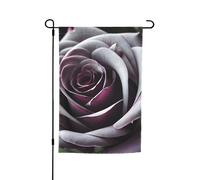 Drapeau de jardin imprimé rose gothique, polyvalent et élégant, pour toutes les saisons, décoration de cour, porche et jardin