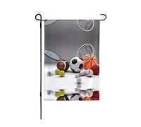 Drapeau de jardin imprimé sur le thème du sport, 30,5 x 45,7 cm, double face, décoration de jardin, maison