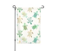 Drapeau de jardin imprimé tortue pour toutes les saisons, décoration extérieure pour patio, porche, pelouse