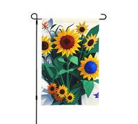 Drapeau de jardin imprimé tournesol abeille 30,5 x 45,7 cm pour l'extérieur, parfait pour la Saint-Valentin et le printemps