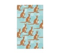 Drapeau de jardin imprimé zoo de kangourou, très résistant, résistant à la décoloration, œillets antirouille, 0,9 x 1,5 m