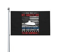 Drapeau De Jardin J'Ai Passé La Majeure Partie De Ma Vie D'Adulte À Couler Amusant Drapeau De Bienvenue Uv Fade Résistant Bannière Décorative Pour Fête Maison Balcon 3X5 Ft