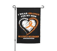 Drapeau De Jardin Je Porte Du Orange Pour Ma Maman Hope Love Atteinte De Scléroses En Plaques. Durable Drapeaux De Cour Amusant Bannière Pour Ferme Fête Balcon 12X18 Inch