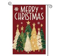 Drapeau de jardin joyeux Noël 11, 8x17, 7, drapeau de jardin d'hiver Double face, drapeaux saisonniers pour décoration cour extérieure