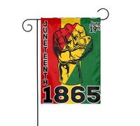 Drapeau de jardin Juneteenth pour le Mois de l'histoire des Noirs, fierté et victoire, 30,5 x 45,7 cm, double face, pour extérieur, bannières de bienvenue, drapeau de vacances pour décoration de fête