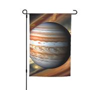 Drapeau de jardin Jupiter paysage 30,5 x 45,7 cm. Décoration extérieure lumineuse double face apporte un peu de plaisir à votre jardin.
