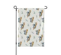 Drapeau de jardin Koala enfantin 71,1 x 101,6 cm double face vertical en polyester pour décoration de cour, de maison, de porche, de ferme, de patio, de pelouse