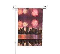 Drapeau de jardin Las Vegas Sunset 30,5 x 45,7 cm - Drapeau décoratif en polyester imprimé double face durable pour cour, terrasse et balcon
