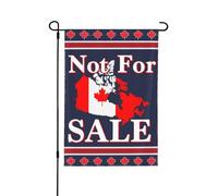 Drapeau de jardin Le Canada n'est pas à vendre 12x18 I Love Canada Yard Sign Flag No Flagstand Double Sided