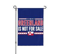 Drapeau de jardin « Le Groenland n'est pas à vendre » 28 x 40 » J'aime le Groenland, panneau de jardin, drapeaux de maison, pas de mât
