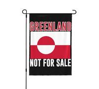 Drapeau de jardin « Le Groenland n'est pas à vendre » 28 x 40 » J'aime le Groenland, panneau de jardin, drapeaux de maison, pas de mât