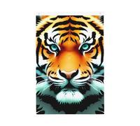 Drapeau de jardin « Little Fat Tiger Head » - 61 x 91 cm - Double face - Ne se décolore pas - Pour maison, cour, porche, pelouse, décoration extérieure